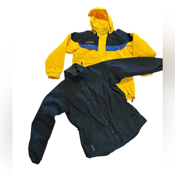 Columbia Women’s Size Medium 2 ‘n 1 Yellow Parka with Removable Black Jacket - Picture 1 of 14